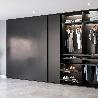 EMUCA KIT DE HERRAJES PARA ARMARIO 2 PUERTAS CORREDERAS Y CIERRE SUAVE FLOW CON CARRILES ENCASTRADOS 2.35M, TABLERO