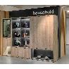 EMUCA KIT DE HERRAJES PARA ARMARIO 2 PUERTAS CORREDERAS Y CIERRE SUAVE FLOW CON CARRILES ENCASTRADOS 2.35M, TABLERO