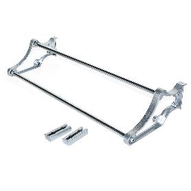 EMUCA ZAPATERO SELF PARA INTERIOR DE ARMARIO, ACERO Y PLÁSTICO, PINTADO ALUMINIO