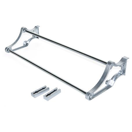 EMUCA ZAPATERO SELF PARA INTERIOR DE ARMARIO, ACERO Y PLÁSTICO, PINTADO ALUMINIO
