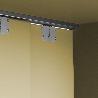 EMUCA KIT DE HERRAJES PARA ARMARIO 2 PUERTAS CORREDERAS Y CIERRE SUAVE FLOW CON CARRILES DE SUPERFICIE 2.35M, TABLE