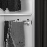 EMUCA PANTALONERO DE MONTAJE LATERAL PARA ARMARIO SELF, MANO DERECHA, ACERO Y PLÁSTICO Y ALUMINIO, CROMADO