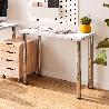 EMUCA TABLERO PARA MESA, 900X500MM, ESPESOR 30MM, MADERA, PINTADO BLANCO
