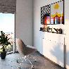 EMUCA JUEGO DE SOPORTES PLEGABLES PARA ESTANTE, LONGITUD 203MM, ACERO, PINTADO NEGRO