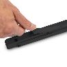 EMUCA JUEGO DE SOPORTES PLEGABLES PARA ESTANTE, LONGITUD 303MM, ACERO, PINTADO NEGRO