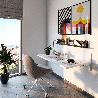 EMUCA JUEGO DE SOPORTES PLEGABLES PARA ESTANTE, LONGITUD 403MM, ACERO, PINTADO BLANCO