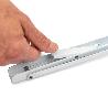 EMUCA JUEGO DE SOPORTES PLEGABLES PARA ESTANTE, LONGITUD 403MM, ACERO, PINTADO BLANCO