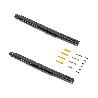 EMUCA JUEGO DE SOPORTES PLEGABLES PARA ESTANTE, LONGITUD 403MM, ACERO, PINTADO NEGRO