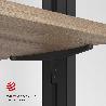EMUCA LOTE DE SOPORTES PARA 5 ESTANTES DE MADERA PARA LA ESTRUCTURA ZERO, TABLEROS NO INCLUIDOS, ZAMAK, PINTADO COL