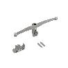 EMUCA LOTE DE SOPORTES PARA 5 ESTANTES DE CRISTAL PARA LA ESTRUCTURA ZERO, CRISTALES NO INCLUIDOS, ZAMAK, PINTADO C