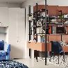 EMUCA LOTE DE SOPORTES PARA 5 ESTANTES DE CRISTAL PARA LA ESTRUCTURA ZERO, CRISTALES NO INCLUIDOS, ZAMAK, PINTADO C