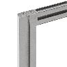 EMUCA KIT DE ESTRUCTURA MODULAR ZERO CON HERRAJES PARA EL MONTAJE DE FIJACIÓN A PARED, ALUMINIO Y ZAMAK, PINTADO CO