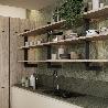 EMUCA KIT DE ESTRUCTURA MODULAR ZERO CON HERRAJES PARA EL MONTAJE DE FIJACIÓN A PARED, ALUMINIO Y ZAMAK, PINTADO NE