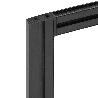 EMUCA KIT DE ESTRUCTURA MODULAR ZERO CON HERRAJES PARA EL MONTAJE DE FIJACIÓN A PARED, ALUMINIO Y ZAMAK, PINTADO NE