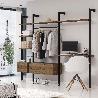EMUCA LOTE DE 2 ESTRUCTURAS ZERO CON HERRAJES Y PERFILES PARA MONTAJE AL SUELO Y A PARED CON NIVELADOR RECTANGULAR,