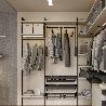 EMUCA LOTE DE 3 ESTRUCTURAS ZERO CON HERRAJES Y PERFILES PARA MONTAJE AL SUELO Y A PARED CON NIVELADOR RECTANGULAR,