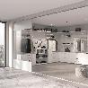 EMUCA LOTE PARA 4 ESTANTES CON SOPORTES Y PLACAS DE FIJACIÓN A PARED JAGMET, LONGITUD 230MM, ACERO, PINTADO BLANCO