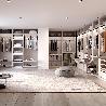 EMUCA KIT DE ZAPATERO METÁLICO Y BASTIDOR CON GUÍAS CIERRE SUAVE PARA ARMARIO, REGULABLE, MÓDULO 900MM, GRIS PIEDRA