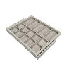 EMUCA KIT DE CAJÓN ORGANIZADOR CON BASTIDOR DE GUÍAS CON CIERRE SUAVE PARA ARMARIO, REGULABLE, MÓDULO 600MM, GRIS P