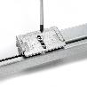 EMUCA KIT DE BANDEJA Y BASTIDOR DE GUÍAS CON CIERRE SUAVE PARA ARMARIOS, REGULABLE, MÓDULO 600MM, GRIS PIEDRA