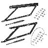 EMUCA JUEGO DE MECANISMOS ELEVABLES PARA CAMA CANAPÉ, APERTURA FRONTAL, PARA CAMAS DE 135 CM, ACERO, PINTADO NEGRO