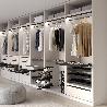 EMUCA LOTE DE 2 BARRAS PARA ARMARIO LUXE DE LONGITUD 0.75M CON SOPORTES, ALUMINIO Y PLÁSTICO, PINTADO NEGRO TEXTURI
