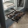 EMUCA KIT DE CAJÓN ZAPATERO Y BASTIDOR REGULABLE QUARTZ PARA ARMARIOS, GUÍAS DE CIERRE SUAVE Y EXTRACCIÓN TOTAL, MÓ