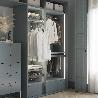 EMUCA BASTIDOR CON GUÍAS DE CIERRE SUAVE Y EXTRACCIÓN TOTAL PARA ACCESORIOS DE ARMARIO QUARTZ, 662-688MM, ALUMINIO 