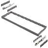 EMUCA BASTIDOR CON GUÍAS DE CIERRE SUAVE Y EXTRACCIÓN TOTAL PARA ACCESORIOS DE ARMARIO QUARTZ, 1062-1088MM, ALUMINI