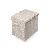 EMUCA CESTO DE ROPA PARA ARMARIOS Y VESTIDORES QUARTZ, 418X320X400MM, ACERO Y TELA, TITANIO