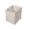 EMUCA CESTO DE ROPA PARA ARMARIOS Y VESTIDORES QUARTZ, 418X320X400MM, ACERO Y TELA, TITANIO