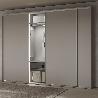 EMUCA ESPEJO EXTRAÍBLE PARA INTERIOR DE ARMARIO QUARTZ, CON GIRO 180°, 1.000X300MM, ALUMINIO, VIDRIO Y ACERO, TITAN