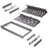 EMUCA KIT DE CAJÓN ZAPATERO EXTRAÍBLE PARA ARMARIOS QUARTZ, REGULABLE, MÓDULO 800MM, ACERO, ALUMINIO Y PLÁSTICO, TI