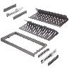 EMUCA KIT DE CAJÓN ZAPATERO EXTRAÍBLE PARA ARMARIOS QUARTZ, REGULABLE, MÓDULO 900MM, ACERO, ALUMINIO Y PLÁSTICO, TI