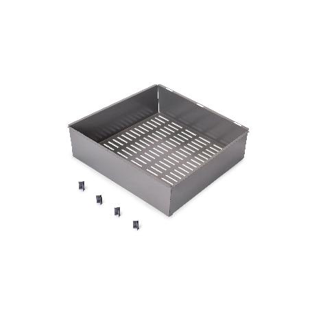 EMUCA CAJÓN METÁLICO PARA ARMARIOS Y VESTIDORES QUARTZ, 440 (M60), ACERO, TITANIO