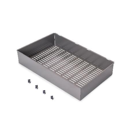 EMUCA CAJÓN METÁLICO PARA ARMARIOS Y VESTIDORES QUARTZ, 640 (M80), ACERO, TITANIO