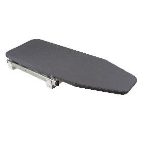 EMUCA TABLA DE PLANCHAR PLEGABLE Y EXTRAÍBLE PARA MUEBLE IRON 180, GIRATORIA, ACERO Y MADERA