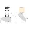 EMUCA TABLA DE PLANCHAR PLEGABLE Y EXTRAÍBLE PARA MUEBLE IRON 180, GIRATORIA, ACERO Y MADERA
