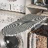 EMUCA TABLA DE PLANCHAR PLEGABLE Y EXTRAÍBLE PARA MUEBLE IRON 2, ACERO Y MADERA