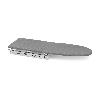 EMUCA TABLA DE PLANCHAR PLEGABLE Y EXTRAÍBLE PARA MUEBLE IRON 2, ACERO Y MADERA