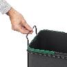 EMUCA CONTENEDOR DE RECICLAJE PARA FIJACIÓN INFERIOR Y EXTRACCIÓN MANUAL EN MUEBLE DE COCINA RECYCLE 1X35LITROS, PL