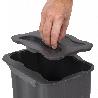 EMUCA CONTENEDOR DE RECICLAJE PARA COLGAR EN LA PUERTA Y RECOGER LA BASURA RECYCLE, 1 VASO DE 5 LITROS, CON TAPA, P