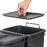 EMUCA CONTENEDOR DE RECICLAJE PARA FIJACIÓN INFERIOR Y EXTRACCIÓN MANUAL EN MUEBLE DE COCINA RECYCLE 2X35LITROS, PL