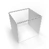 EMUCA LOTE DE 4 PERFILES TRAVESAÑOS PARA MUEBLES DE COCINA ALBEAM, CON ACCESORIOS PARA ATORNILLAR, ALUMINIO Y PLÁST