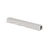 EMUCA LOTE DE 4 PERFILES TRAVESAÑOS PARA MUEBLES DE COCINA ALBEAM, CON ACCESORIOS PARA ATORNILLAR, ALUMINIO Y PLÁST