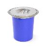 EMUCA CUBO DE BASURA EMPOTRABLE PARA ENCIMERA DE COCINA RECYCLE, 1 VASO EXTRAÍBLE DE 5 LITROS, ACERO INOXIDABLE Y P