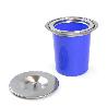 EMUCA CUBO DE BASURA EMPOTRABLE PARA ENCIMERA DE COCINA RECYCLE, 1 VASO EXTRAÍBLE DE 5 LITROS, ACERO INOXIDABLE Y P