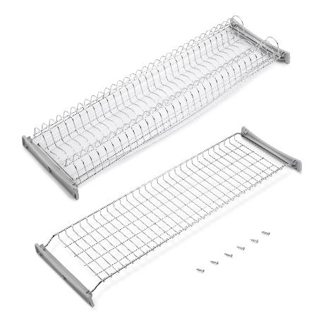 EMUCA ESCURREPLATOS PARA MÓDULOS ALTOS SUPRASTAR, MÓDULO 900MM, ACERO, CROMADO