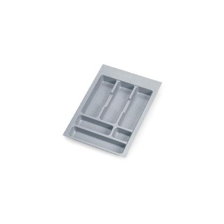 EMUCA CUBERTERO OPTIMA PARA CAJÓN UNIVERSAL, MÓDULO 400MM, PLÁSTICO, GRIS