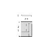 EMUCA CUBERTERO OPTIMA PARA CAJÓN UNIVERSAL, MÓDULO 450MM, PLÁSTICO, GRIS